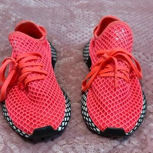 adidas Women's Red Mesh Sneakers